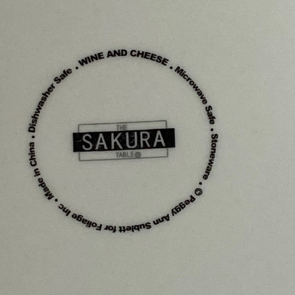 $5 when Bundled with 2 other items. 
SAKURA VIN & FROMAGE, Set of 2 Appy plates - Picture 5 of 6